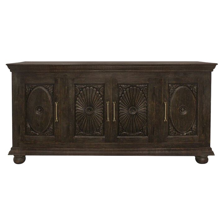 Alex Hamilton Athena 4-Door Sideboard in Antique Black