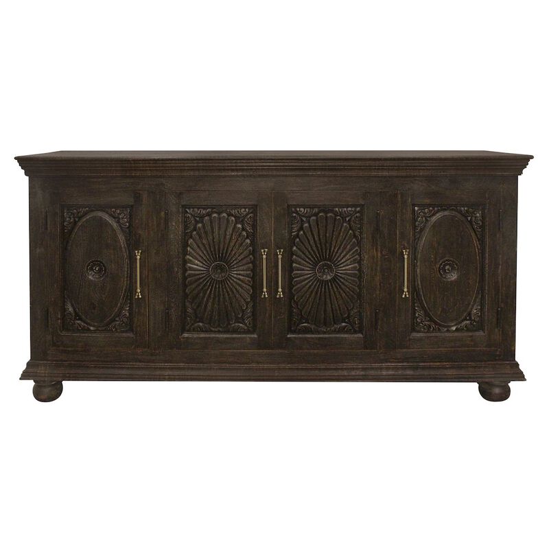 Alex Hamilton Athena 4-Door Sideboard in Antique Black image number 0