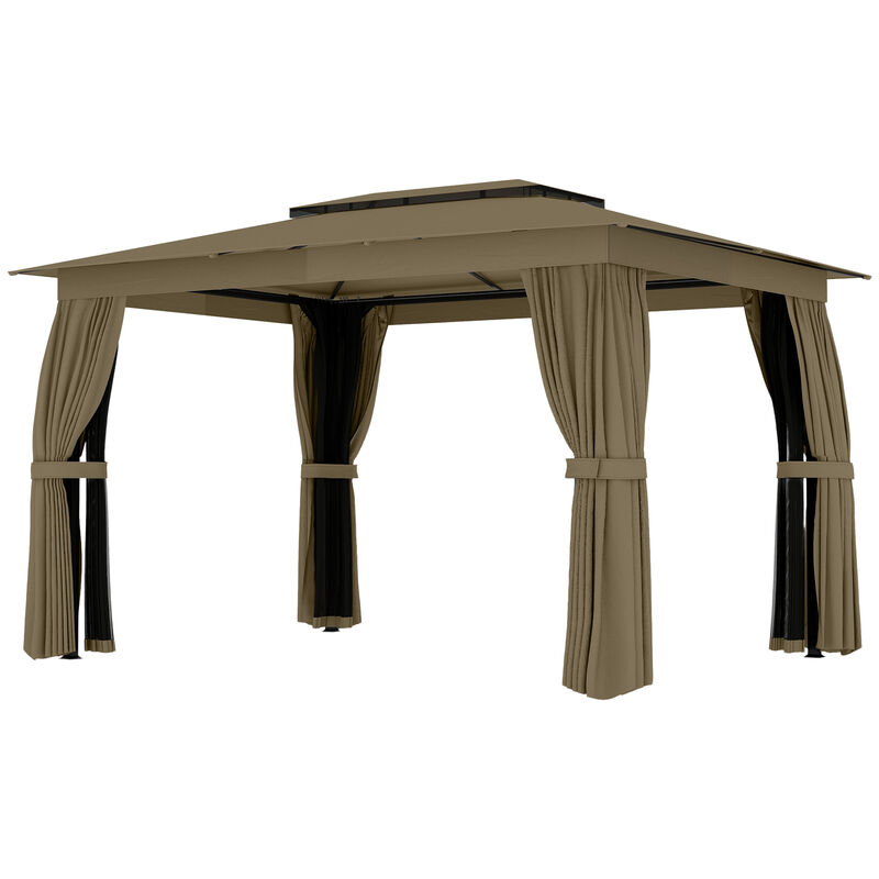 Hivvago Soft Top 10x12 Gazebo Canopy Shelter image number 0