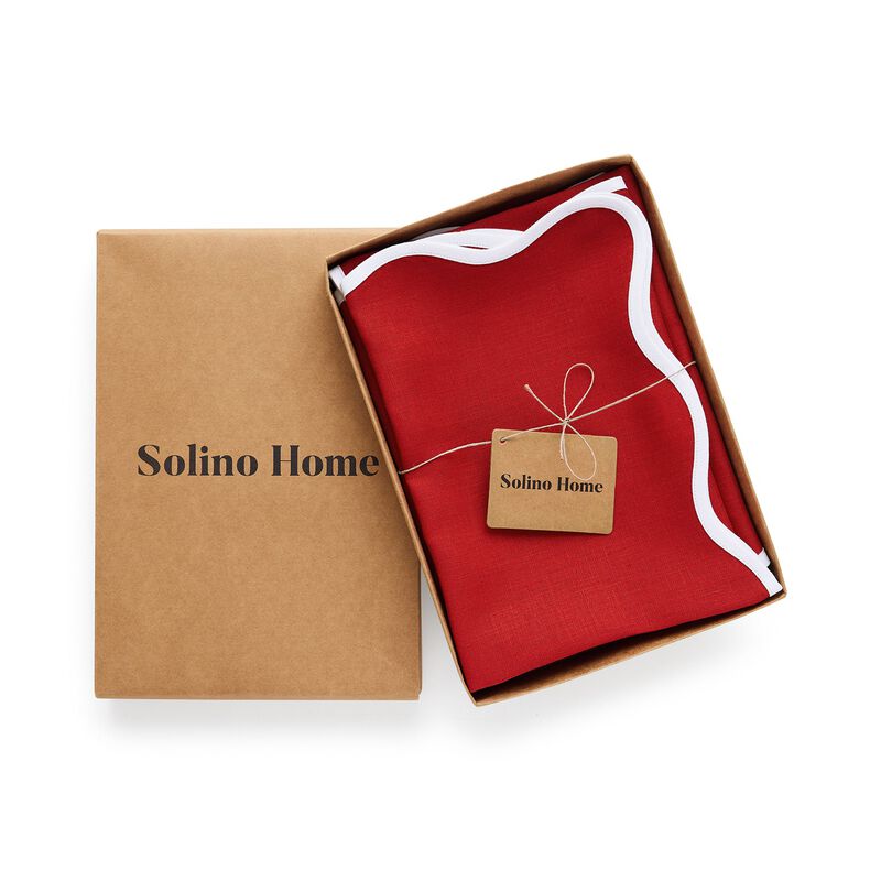 Linen Dinner Napkins - Giselle Scallop Edge image number 2