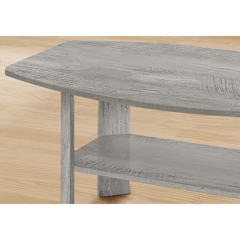 Monarch Specialties I 7870P Table Set, 3pcs Set, Coffee, End, Side, Accent, Living Room, Laminate, Grey, Transitional