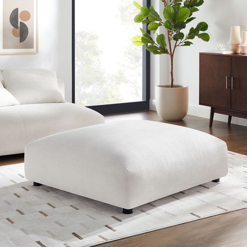 Solace Modular Upholstered Fabric Ottoman image number 1