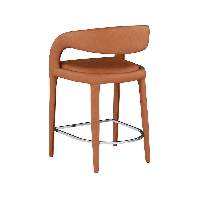 Meridian Furniture Sylvester Vegan Leather Stool