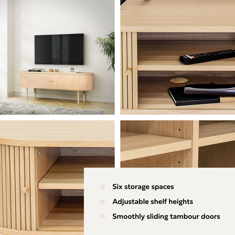 SLIDDO 55 TV Stand with storage.