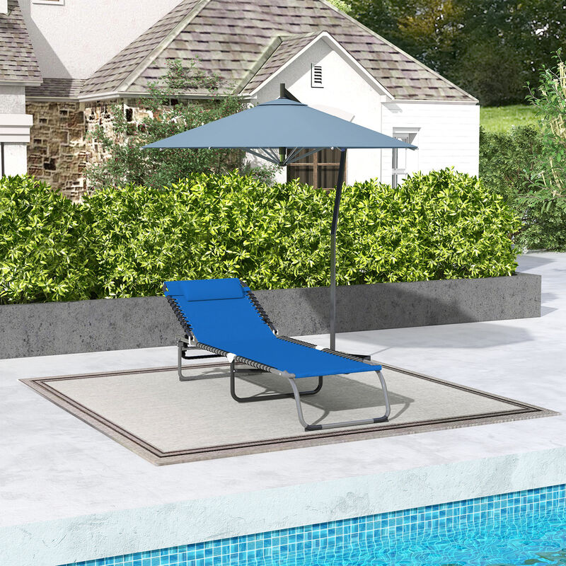 Hivvago Foldable 4-Position Chaise Lounge image number 7