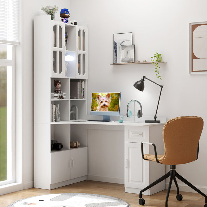 Jutkle L-Shaped Corner Computer Desk