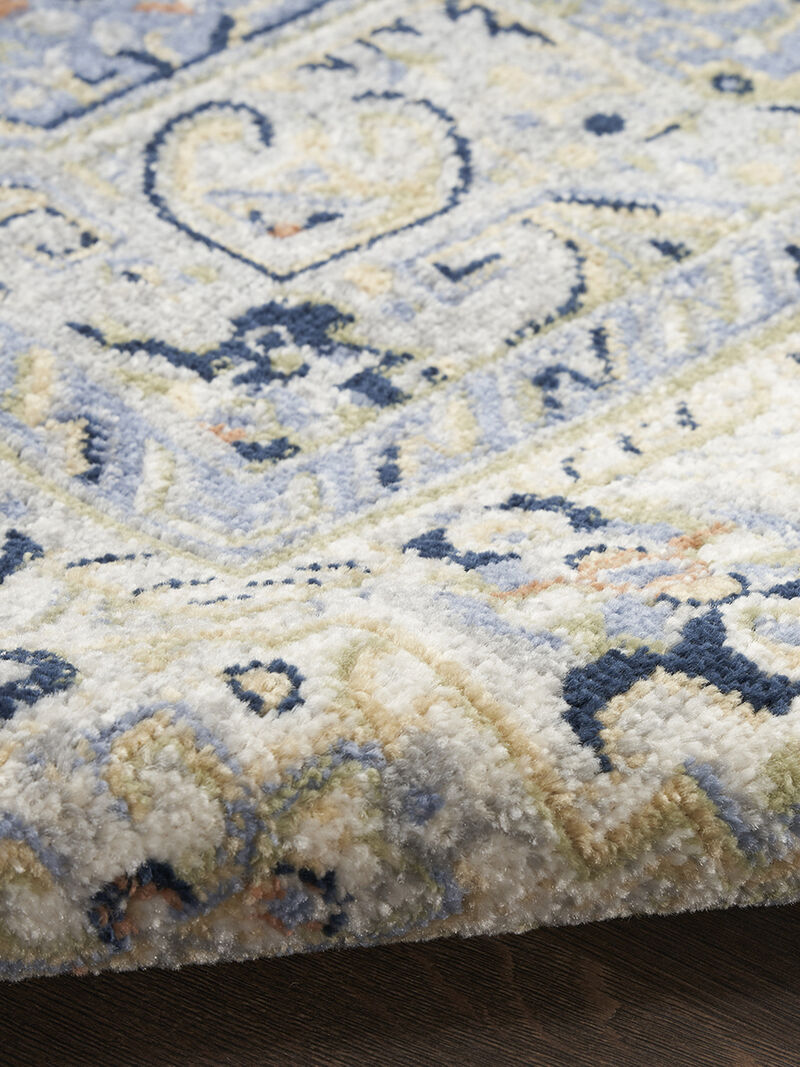 Nourison Essentials Persian NRE07 Blue 6' x Round Rug