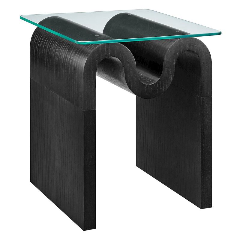 Ondine Glass Top Side Table image number 0