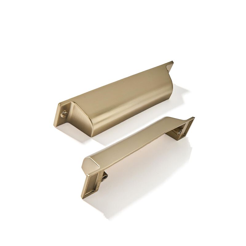 ZAUYX 2 Pack 2-1/2"" Center to Center Champagne Bronze Cabinet Cup Pulls Drawer Pulls Kitchen Hardware Honey Bronze Channing Cup