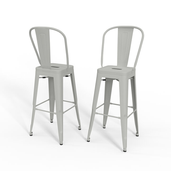 Fletcher 30 inch Metal Bar Stool (Set of 2)