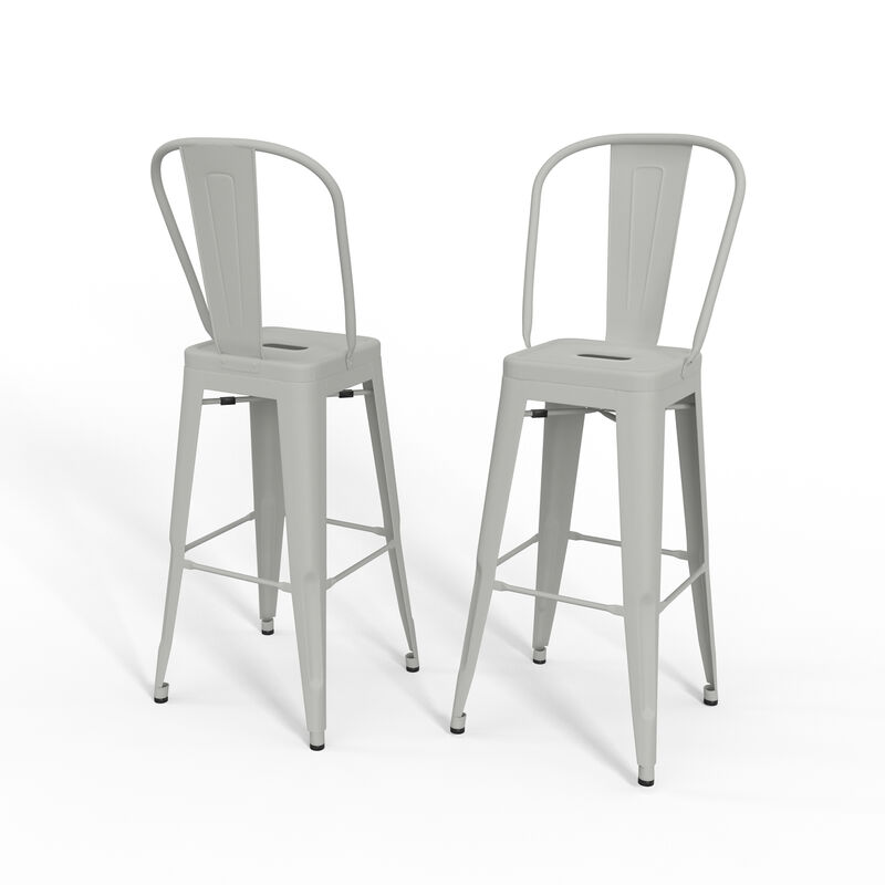 Fletcher 30 inch Metal Bar Stool (Set of 2)