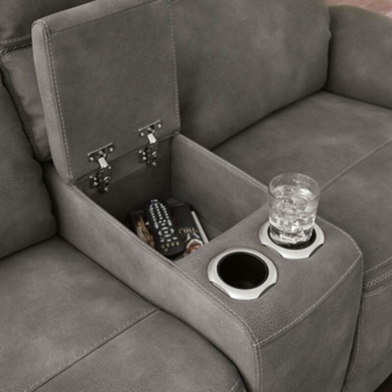 DuraPella Power Reclining Loveseat with Console