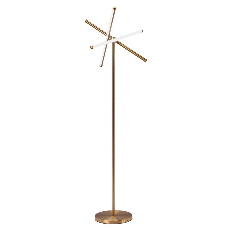 Garza Floor Lamp Brass image number 4