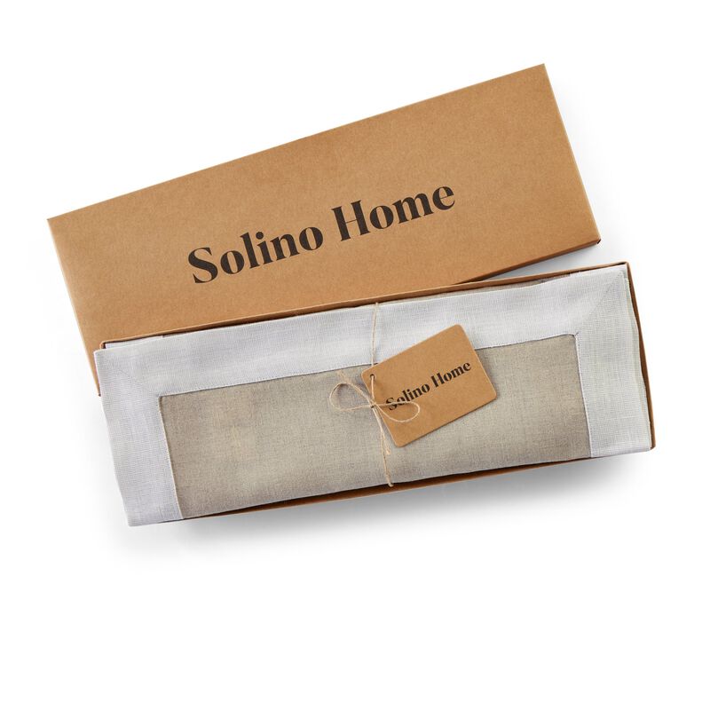 Christmas Linen Placemats 14 x 19 in Set of 4 - Festive Edge, Solino Home