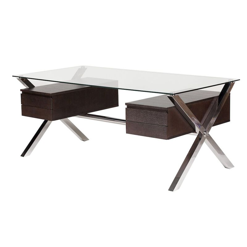 Pangea Home Beverli Desk Large Espresso
