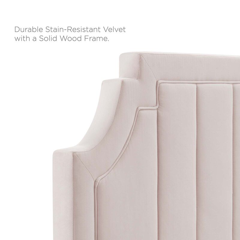Modway - Sienna Performance Velvet Full Platform Bed image number 7