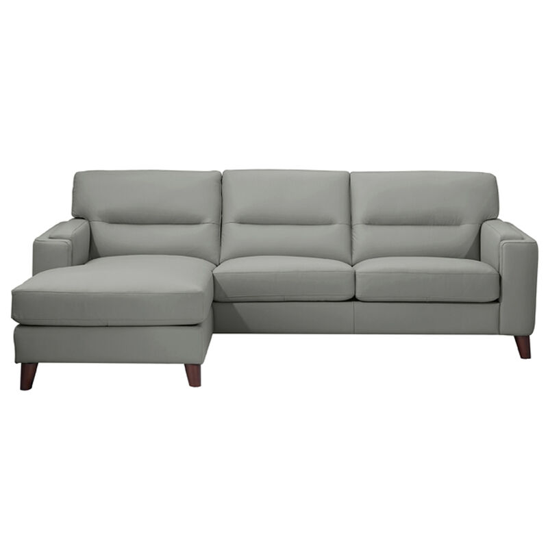 Elm Top Grain Leather Sofa Chaise