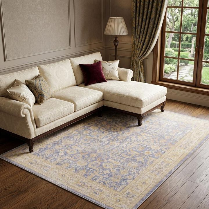 HomeRoots Medallion Area Rug