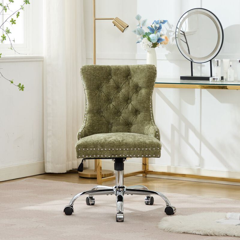 Fasnit Chenille Tufted Office Chair image number 2