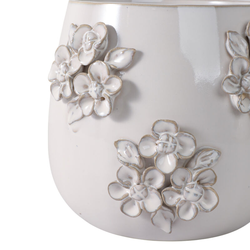 Flower Bunches Planter, Ivory image number 4