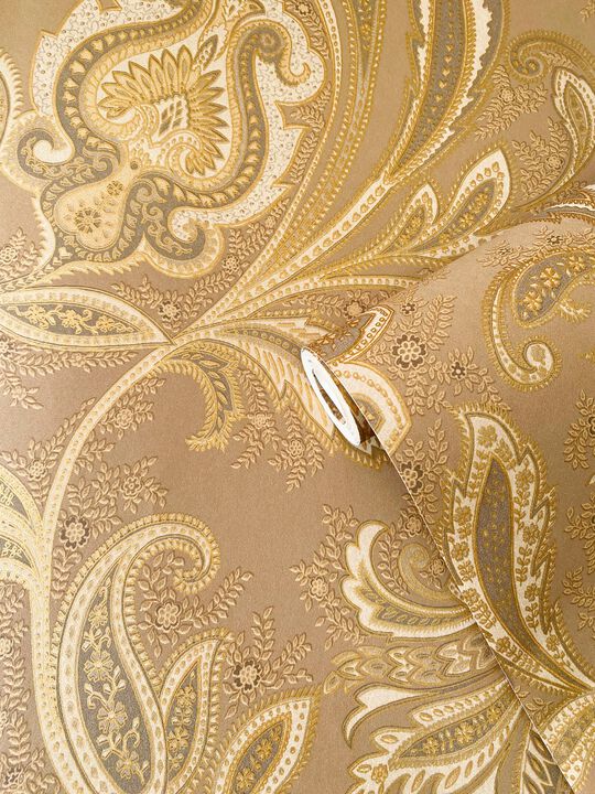 Elegance Paisley Bronze Brown Wallpaper DWP0355-06