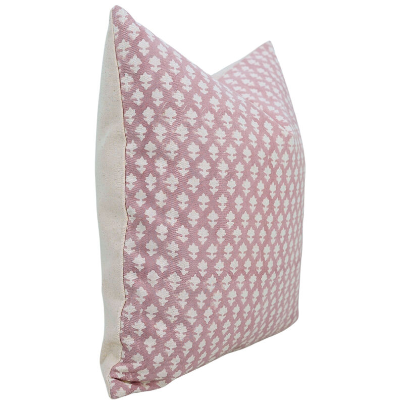 Boho Pink Cotton Cushioncase Throw Pillow Cover image number 5