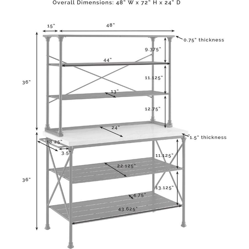 Madeleine Kitchen Island And Hutch