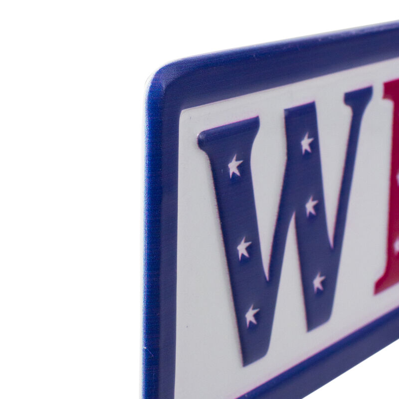 18" Metal Patriotic "WELCOME" Sign with Stars Wall Decor