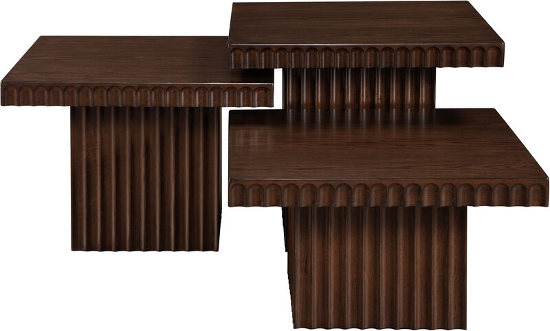 Meridian Furniture Spencer Brown Oak Veneer Coffee Table image number 7
