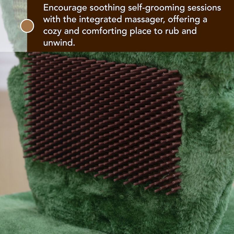 Petpals Natural Sisal Cactus-Shaped Cat Scratcher - 18"H, Natural Sisal, Small,