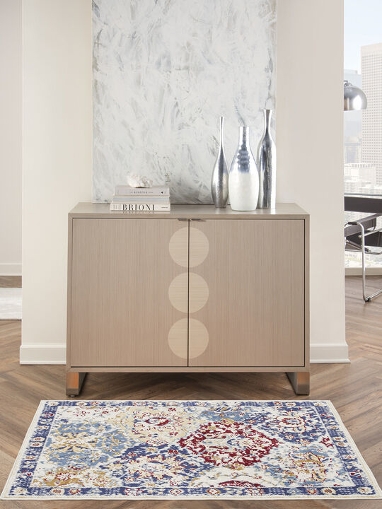 Grafix GRF31 Turquoise/Multicolor 3'9" x 5'9" Rug