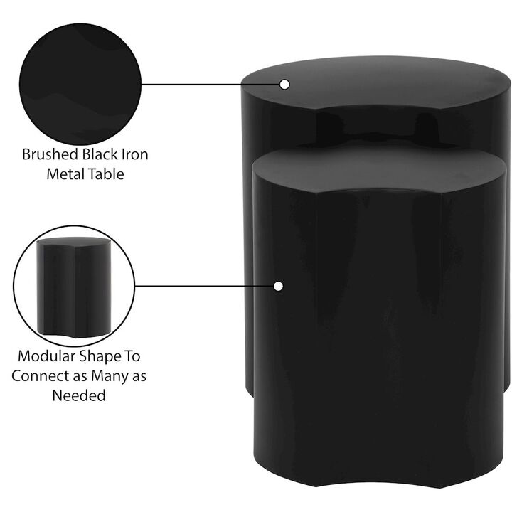 Meridian Furniture Dimple Black End Table