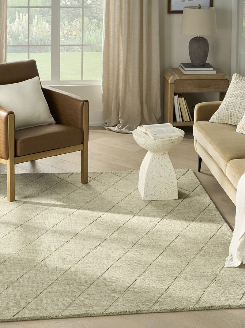 Wool Haven WOH01 Sage 5'3" x 7'3" Rug