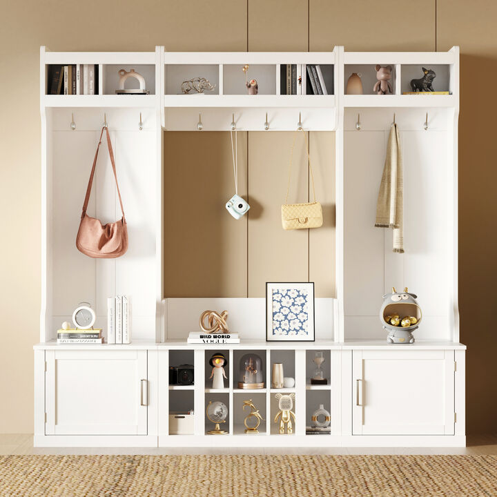 Merax Hall Tree with Storage and Bench