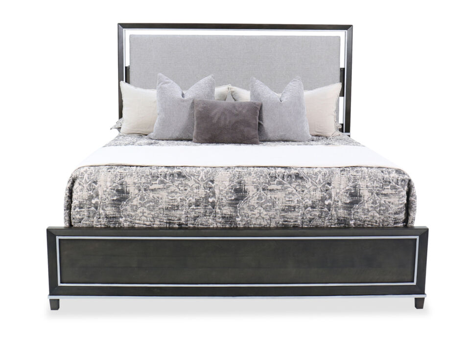 Counter Point Upholstered Panel Bed