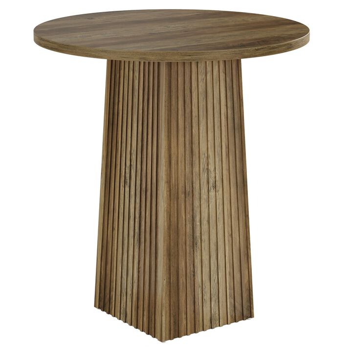 31.5 Inch Round Pub Table for Kitchen Dining Room and Entertainment