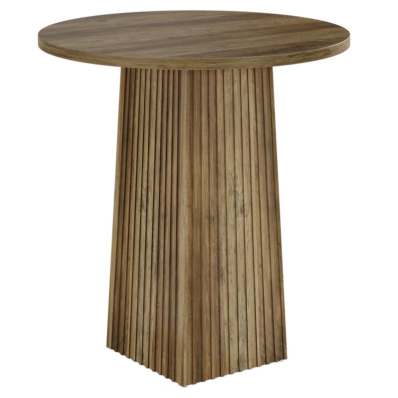 31.5 Inch Round Pub Table for Kitchen Dining Room and Entertainment image number 0