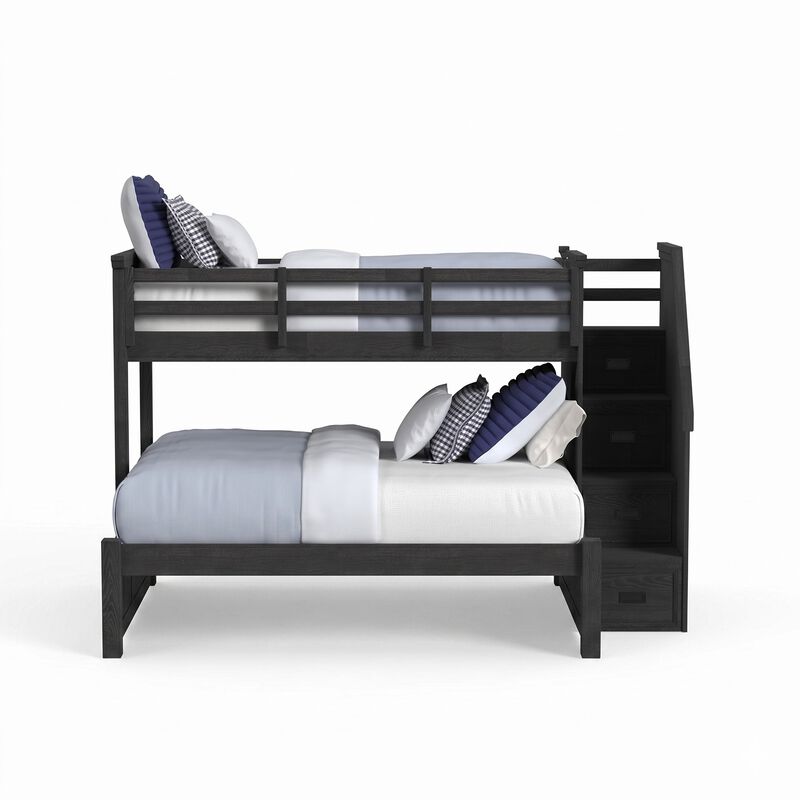 Hampton Twin/Full Bunk Bed with Staircase image number 0