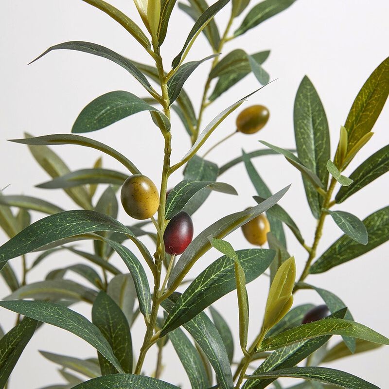 Artificial Olive Topiary Tree with Mediterranean Pot image number 4