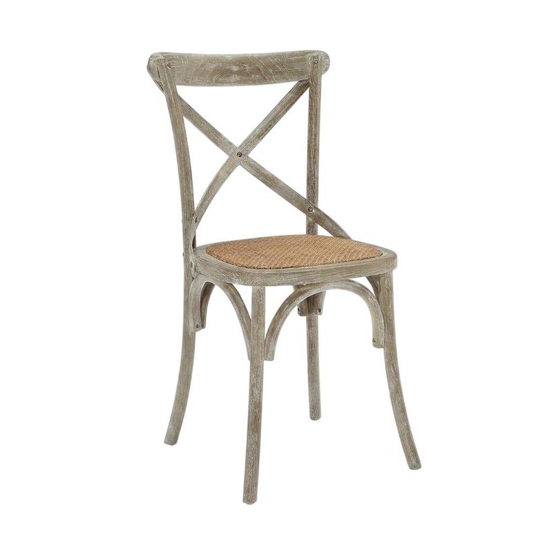Wooden Dining Side Chairs for Dining Room, Natural, Set of 4 image number 2
