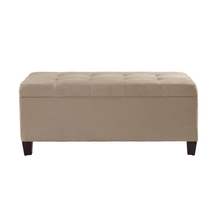 Linon Carmen Shoe Storage Ottoman