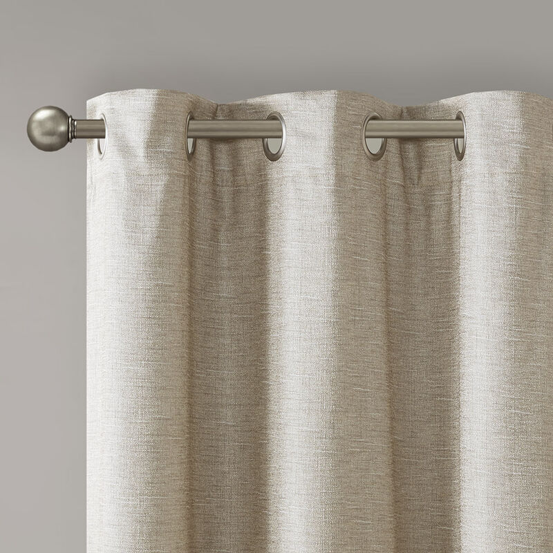 Gracie Mills Azenor Contemporary Tonal Total Blackout Curtain Panel Pair - 42x95"