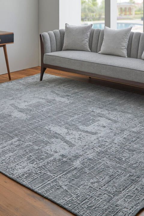 Eastfield 69A5F Blue/Silver 2' x 3' Rug
