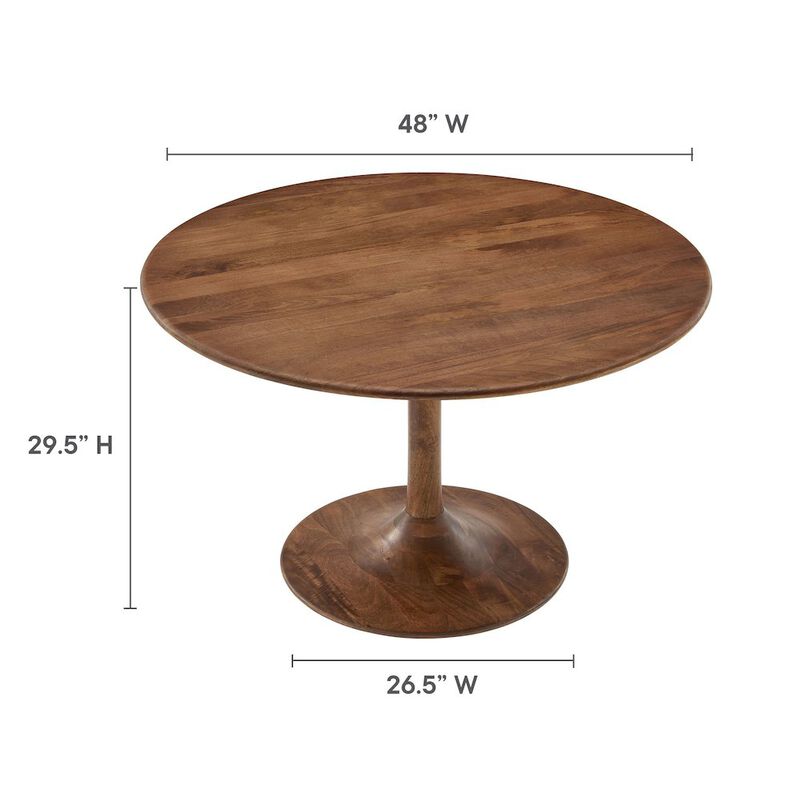 Lippa 48" Round Solid Wood Dining Table image number 1
