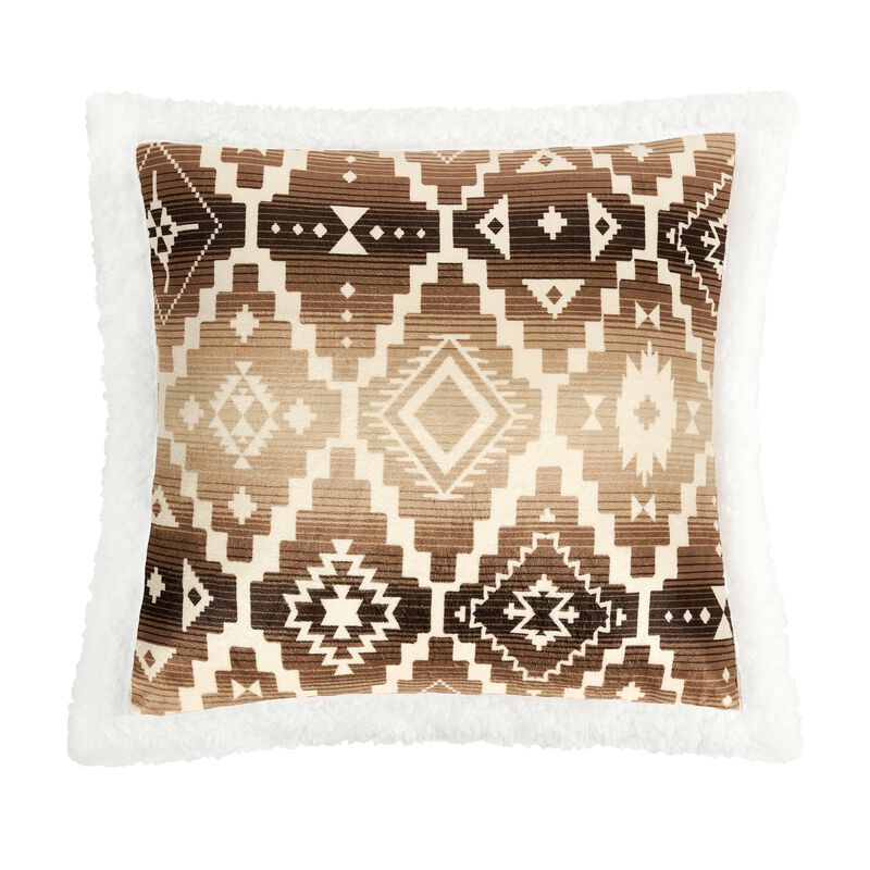 Chalet Aztec Campfire Sherpa Throw Set image number 4