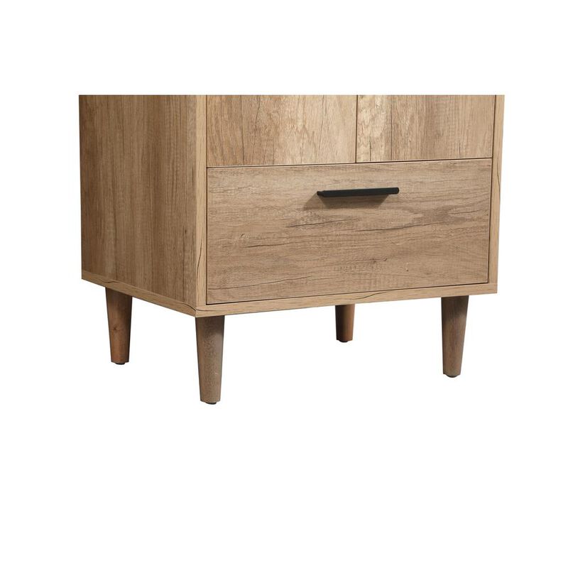 Elegant Kitchen and Bath 24 inch Single bathroom vanity in natural oak