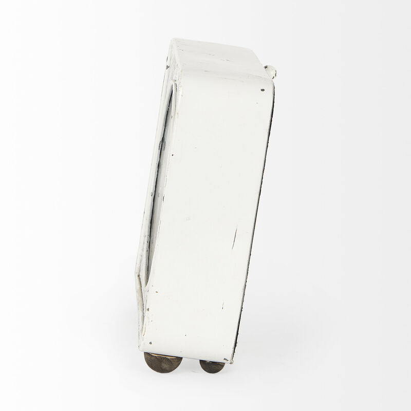 Karl White Table Clock image number 4