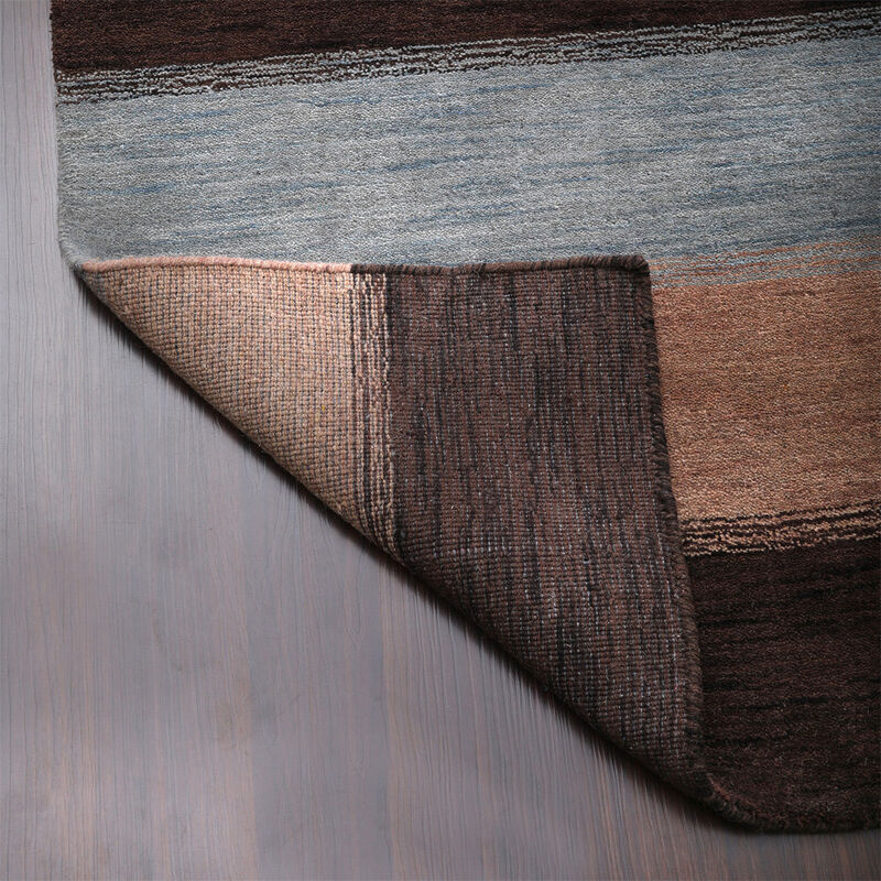 RUGSOTIC CARPETS HAND KNOTTED LOOM WOOL ECO-FRIENDLY AREA RUGS  - Rectangle, Contemporary Modern Design, High Pile Handmade Anti Skid Rugs for Living Room (L00206) image number 8