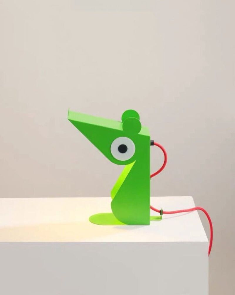 Whimsical Eclectic Memphis Mouse Table Lamp for Study - Full Spectrum Eye Protection Decorative Desk Lamp