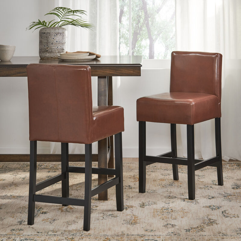 Merax Leather Counter stools (Set of 2)